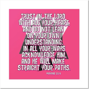 Scripture Typography Art Pink Posters and Art